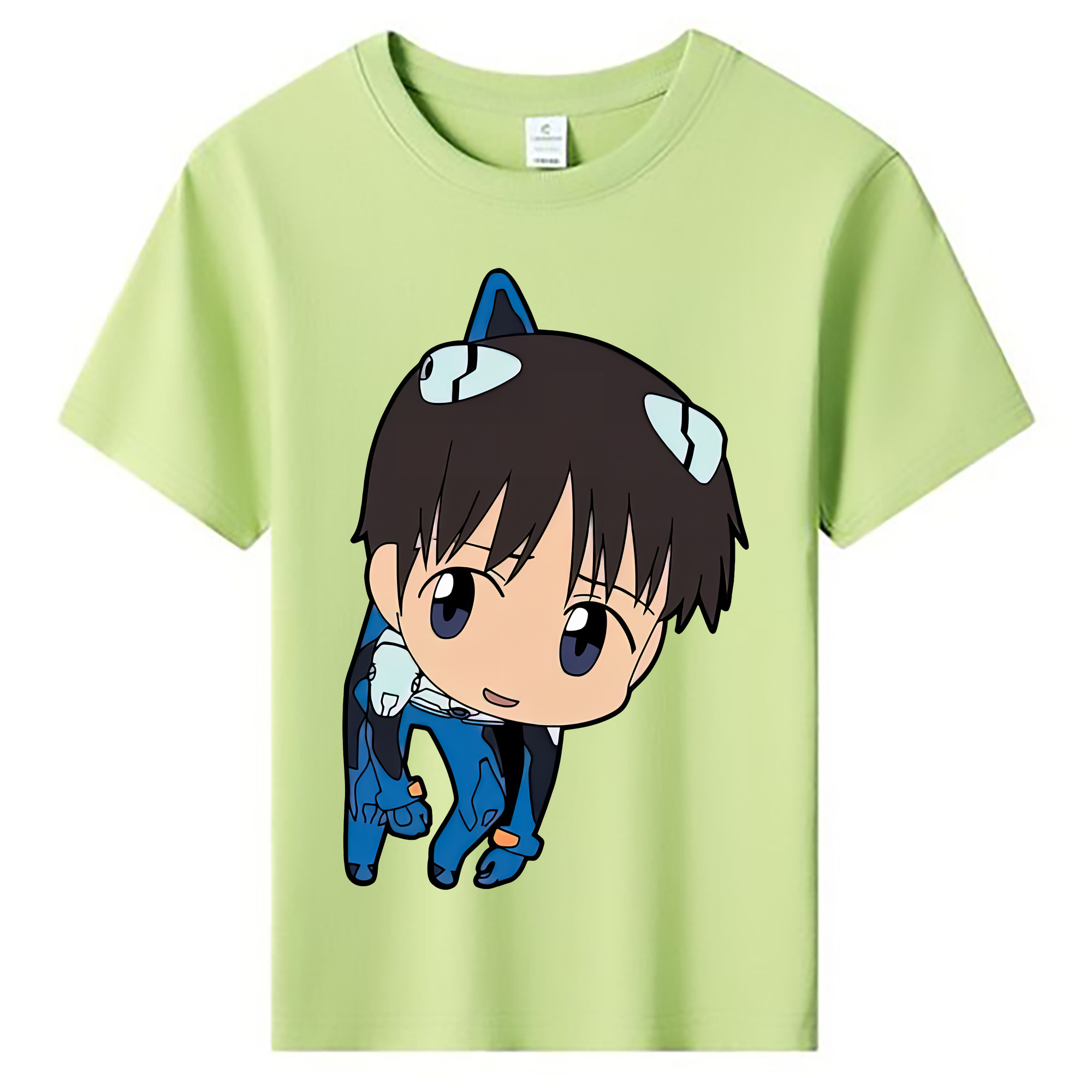 （画像用） EVA 新世紀エヴァンゲリオン 綿100％キッズTシャツ（フロントプリント）